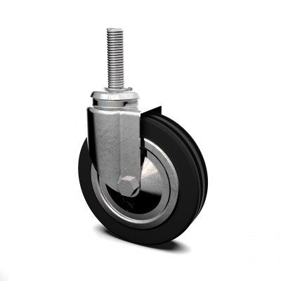 ST107R100 - Wheel Ø100 mm with M10 threaded fixing.